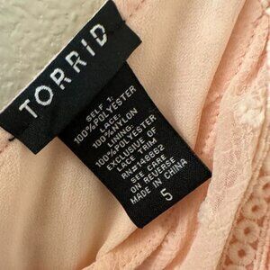 Used Torrid Pink Layered Flowy Tank Top Size 5 (Plus Size)
